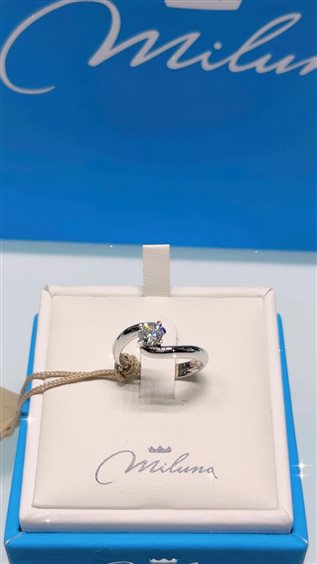 Anello Miluna Donna in Oro bianco Diamante 0.50 Ct LID3382-050G7 - LID3382-050G7